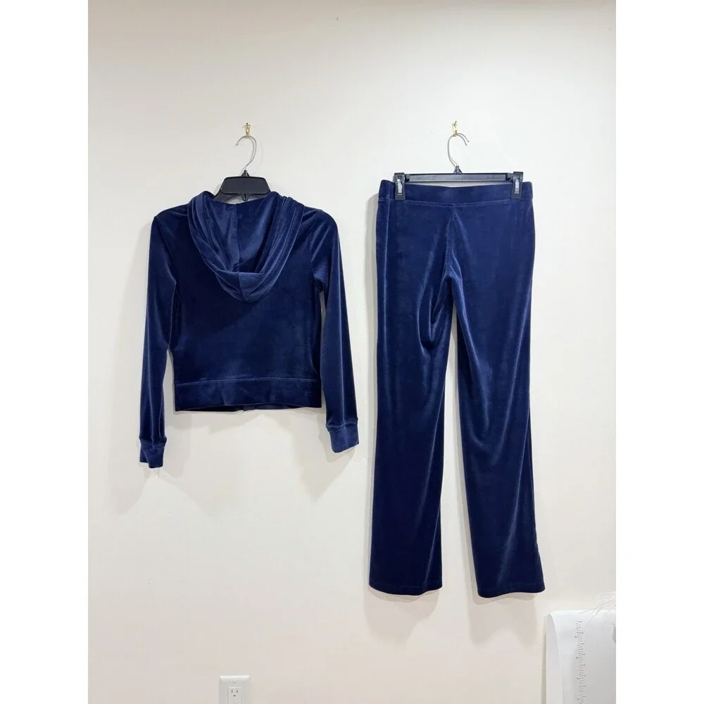 Juicy Couture Velour Tracksuit Regal Blue Rhinestone Y2K Size S NWOT